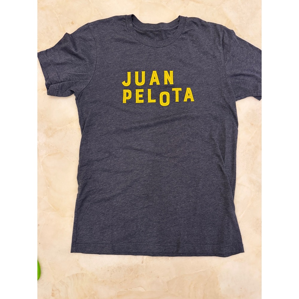 Juan Pelota Coffee Mellow Johnny's Bike Shop Austin Texas Graphic T-Shirt Grey